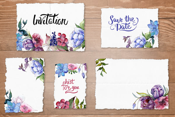 Bouquet of flowers touching your lips watercolor png