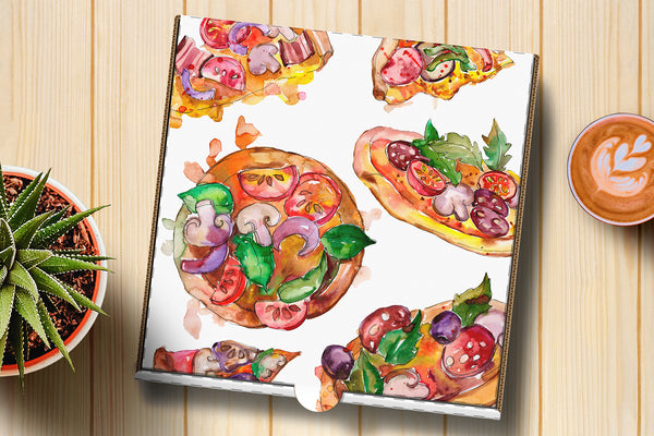 Fast food hot dog watercolor png