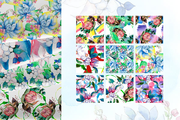 Bouquet of flowers bloom watercolor png