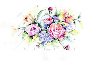 Holiday Bouquet Flowers Png Watercolor Set Flower
