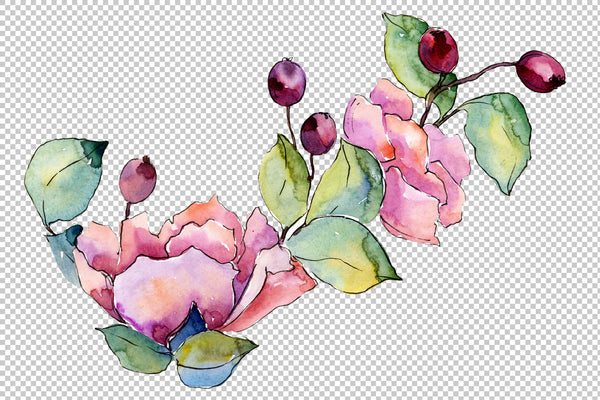 Bouquet Tender dreams watercolor png