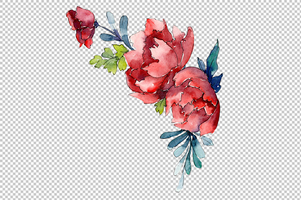 Bouquet Sunny mood watercolor png
