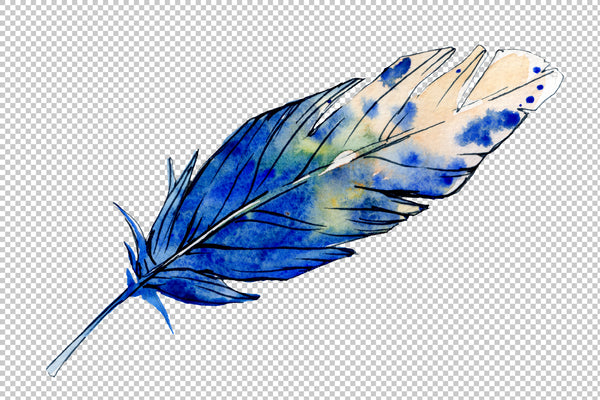 Magic feather Dream watercolor png