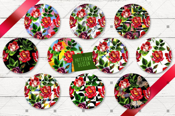 Beautiful Garden Png Watercolor Flower Set Digital