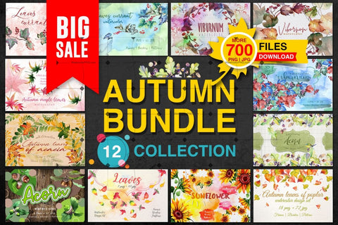 Big Sale Autumn Bundle 12 Collections 700 Files Bundle