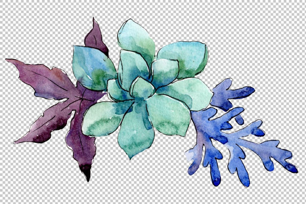 Bouquet Charming tenderness watercolor png Flower