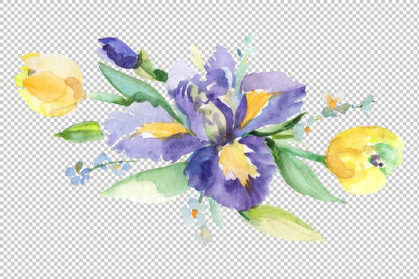 Bouquet Cutie Watercolor png Flower