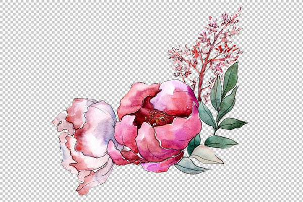 Bouquet Fairy watercolor png Flower