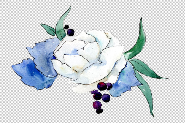 Bouquet Gentle rustle watercolor png Flower