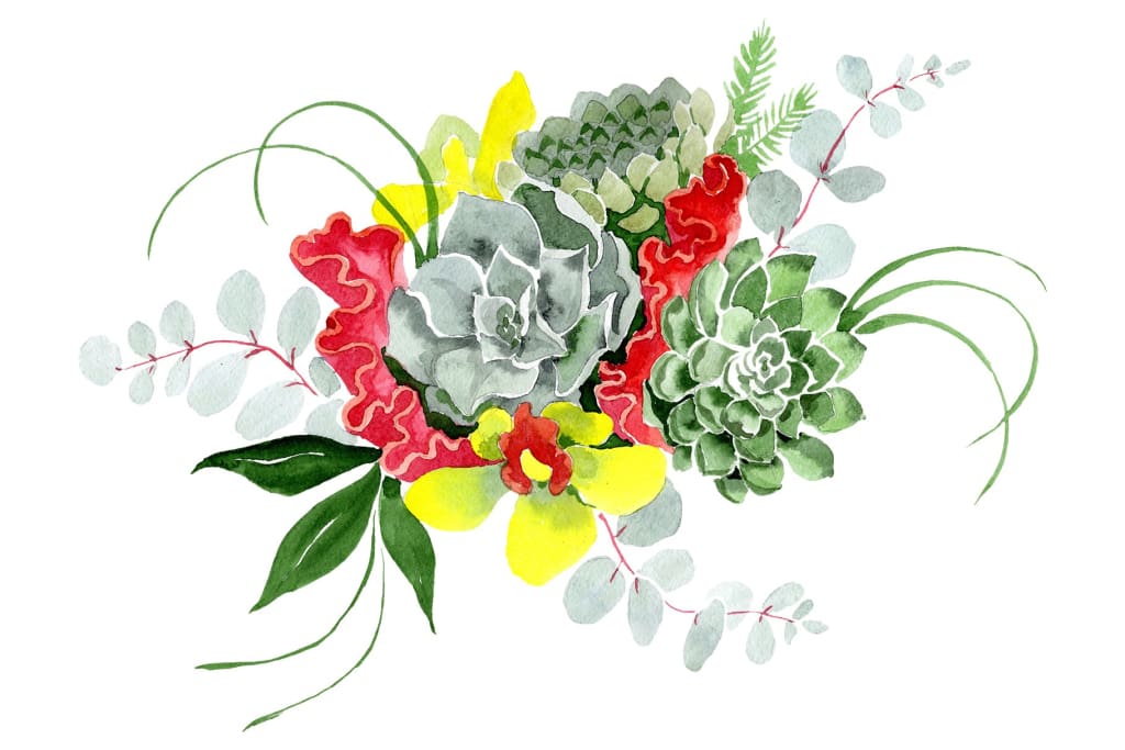 Bouquet Long-awaited happiness watercolor png Flower