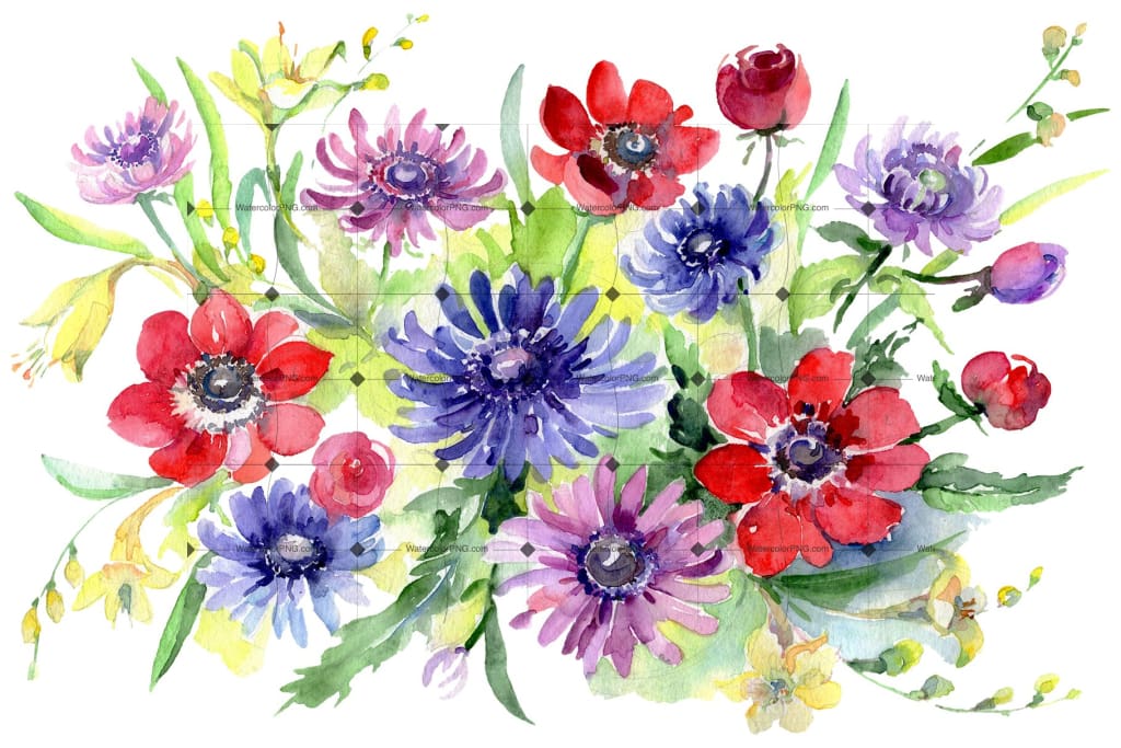 Bouquet of wild flowers Watercolor png Flower