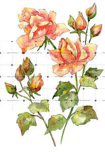 Bouquet Of Wonderful Roses Png Watercolor Set Flower
