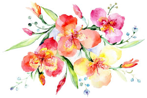 Bouquet red Night mystery watercolor png Flower