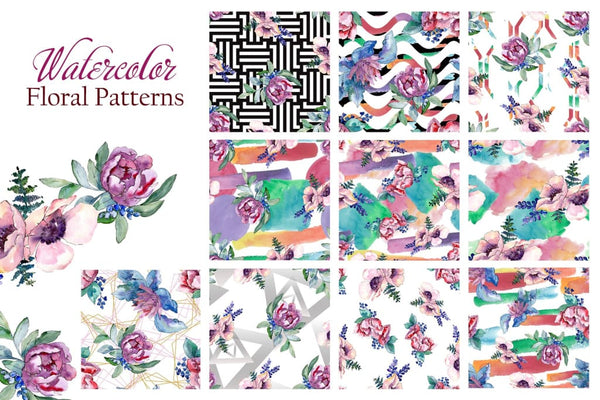 Bouquets with peonies Phuket Watercolor png Digital