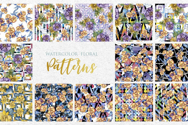 Bouquets Yellow Watercolor png Digital