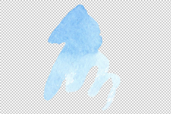 Brugmansia blue Watercolor png Flower