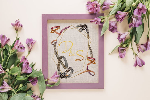 Chains leather belts Watercolor png Digital