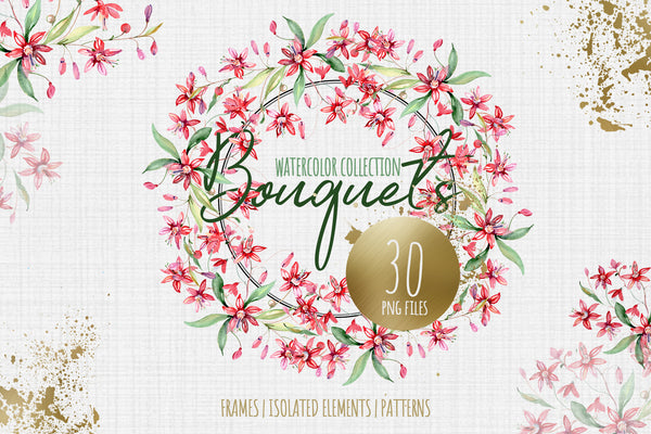 Bouquets may sun red Watercolor png