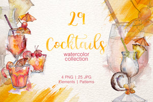 Cocktail Watercolor png