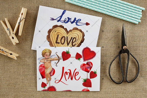 Valentines Day Png Watercolor Set Digital