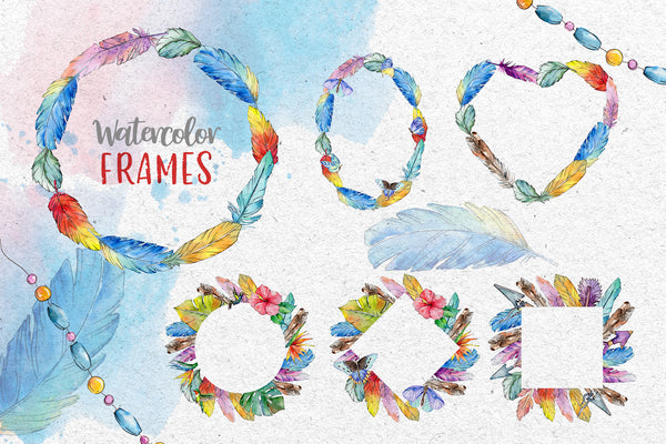 Arrows and Feathers Watercolor png