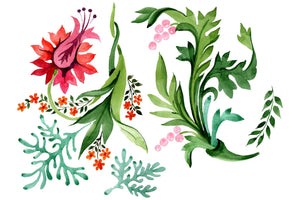 Eastern ornament watercolor png