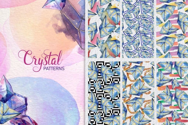 Crystal blue dreams come true watercolor png Digital