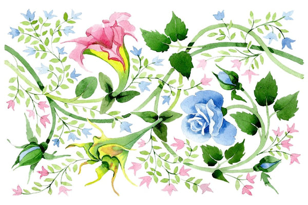 Floral watercolor pattern png Flower