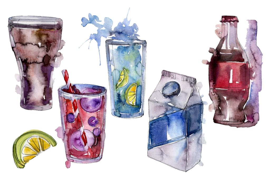 Gin Drinks Watercolor png Flower