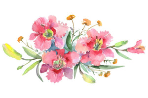 Imperial bouquet Watercolor png Flower