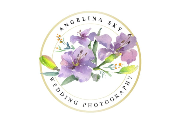 logo pink and purple hibiscus Watercolor png Flower