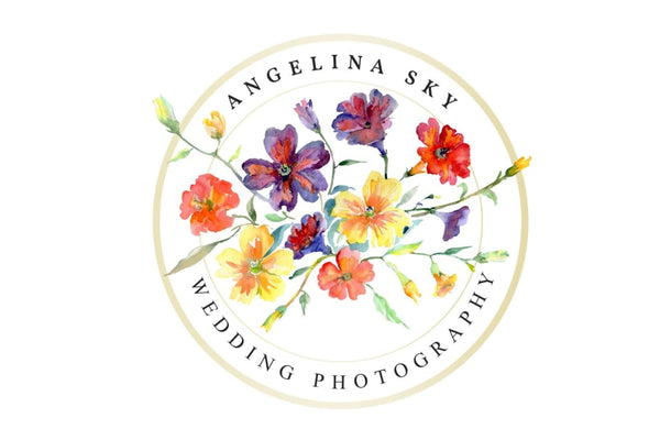 LOGO with wildflowers Watercolor png Flower