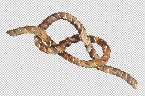 Sea knots Watercolor png Digital
