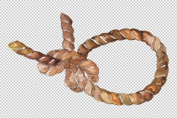 Sea knots Watercolor png Digital