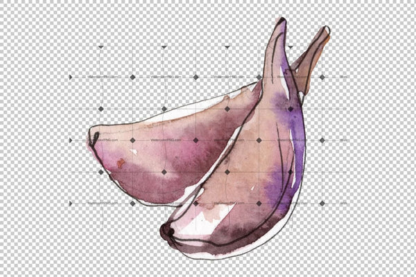 Steak Watercolor png Flower