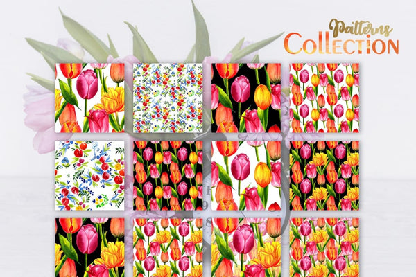 The boom of colorful tulips! Digital